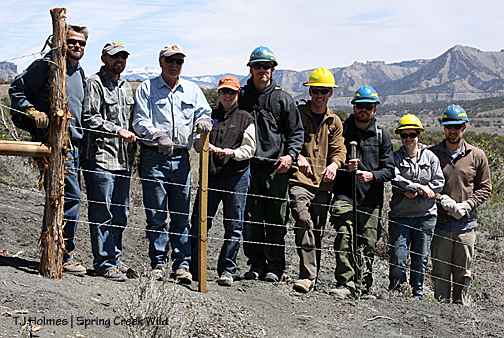 Dave, Derrick (BLM), Tom Kelly, Kathe Hayes, Kevin, Kevin, Paul, Sara and Sean.