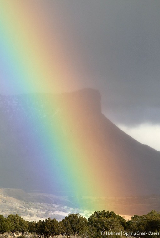 Rainbow over Temple Butte