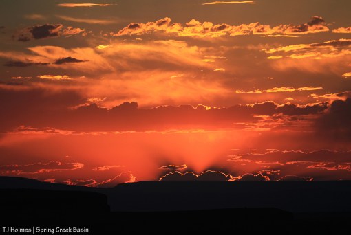 Sunset from Spring Creek Basin